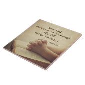 マルコ11:24頼何に対しても祈りの言葉信じで タイル (側面)