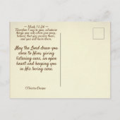 マルコ11:24頼何に対しても祈りの言葉信じで ポストカード (裏面)