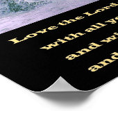 マルコ12:20主を愛せよ神のポスター ポスター (角)