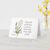 マルコ12:30-31あなたの神、主を愛しなさい カード (黄色い花)