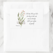 マルコ12:30-31あなたの神、主を愛しなさい 長方形シール (バッグ)