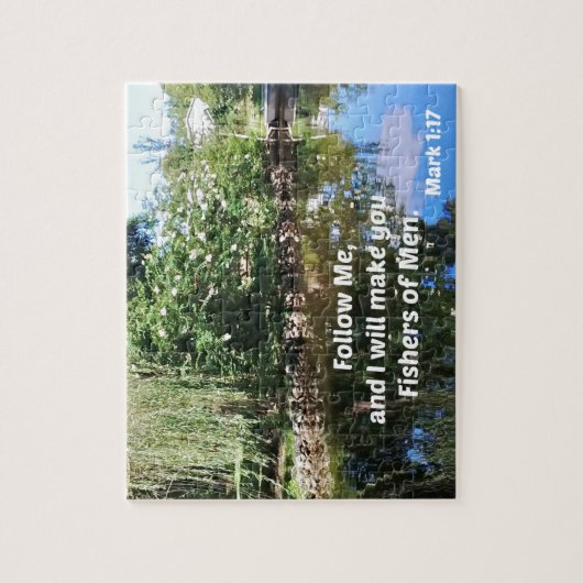 マルコ1:17後を追私と私はあなたを釣り人にする ジグソーパズル (縦)