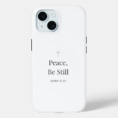 マルコ4:39 平和よ、静まれ キリスト教の信仰 Case-Mate iPhoneケース (裏面)