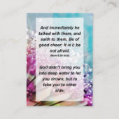 マルコ6:50すぐに彼は彼らと話し、 エンクロージャーカード (正面)