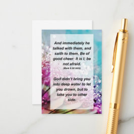 マルコ6:50すぐに彼は彼らと話し、 エンクロージャーカード