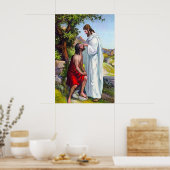 マルコ8:22-26イエスは盲人を癒す ポスター (キッチン)