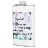 マルコ9:23信仰は物事を可能にするカスタム植物 フラスク (左)