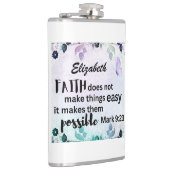 マルコ9:23信仰は物事を可能にするカスタム植物 フラスク (右)