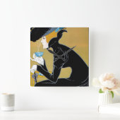 マルコ・ポーロの茶 スクエア壁時計 (ホーム)