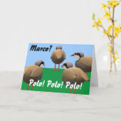 マルコ・ポーロの誕生日 カード (黄色い花)