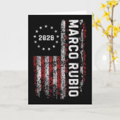 マルコ・ルビオ 2028 大統領 48 選挙 キャンペーン アメリカ カード (黄色い花)