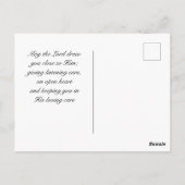 マルコ 12:31 愛する隣人を自分自身のように愛せよ 花 ポストカード (裏面)