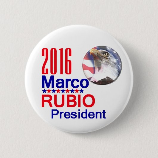 マルコRUBIO 2016 缶バッジ (正面)