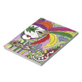 マルサイケデリックディグラスフェザーマスク ノートパッド (回転)