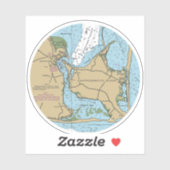 マルサス・ヴィンヤードとチャパキディックのチャート シール (シート)