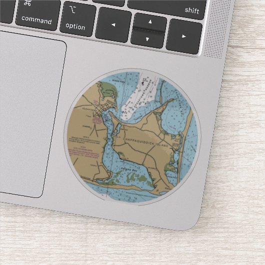 マルサス・ヴィンヤードとチャパキディックのチャート シール (詳細)