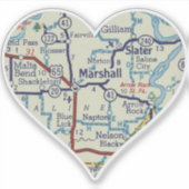 マルサホールMOレトロマップ シール (正面)