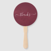 マルサラとバラ金ゴールドフローラヴィンテージウェディング ハンドファン (裏面)