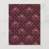 マルサラとバラ金ゴールド結婚フローラズゲスト詳細 エンクロージャーカード (裏面)