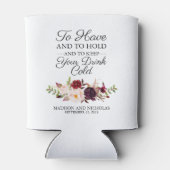 マルサラとピンク結婚フローラクーラーボックス 缶クーラー (裏面)