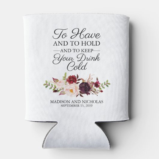 マルサラとピンク結婚フローラクーラーボックス 缶クーラー (裏面)