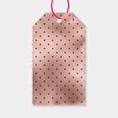 マルサラとローズゴールドの花模様 ギフトタグ (裏面)