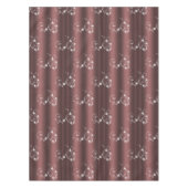 マルサラと白い渦巻きクリスマス テーブルクロス (正面)