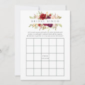 マルサラと赤面フローラブライダルシャワービンゴ 招待状 (正面)