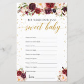 マルサラのブルゴーニュフローラ金ゴールドがこのベビーを願う (正面)