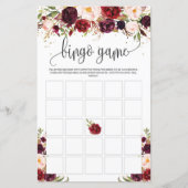 マルサラのブルゴーニュフローラ金ゴールドラスティックビンゴゲーム (正面)