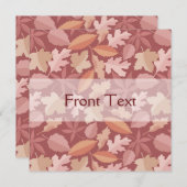 マルサラの葉のパターン 招待状 (正面/裏面)