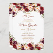 マルサラウォータースカラーキンセアニェラ招待状 招待状 (正面/裏面)