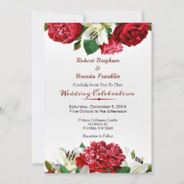 マルサラエレガントバラフローラ結婚式招待状 招待状