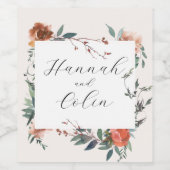 マルサラエレガントピーチ植物園 ワインラベル (シングルラベル)