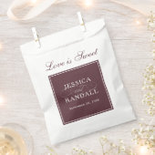 マルサラエレガントブルゴーニュ赤い愛は甘い フェイバーバッグ (クリップ留めされた状態)