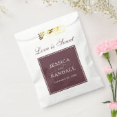 マルサラエレガントブルゴーニュ赤い愛は甘い フェイバーバッグ (封をした状態)