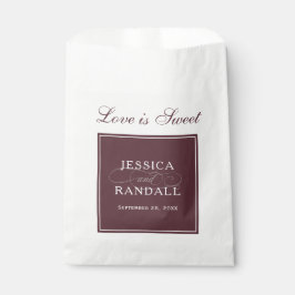 マルサラエレガントブルゴーニュ赤い愛は甘い フェイバーバッグ