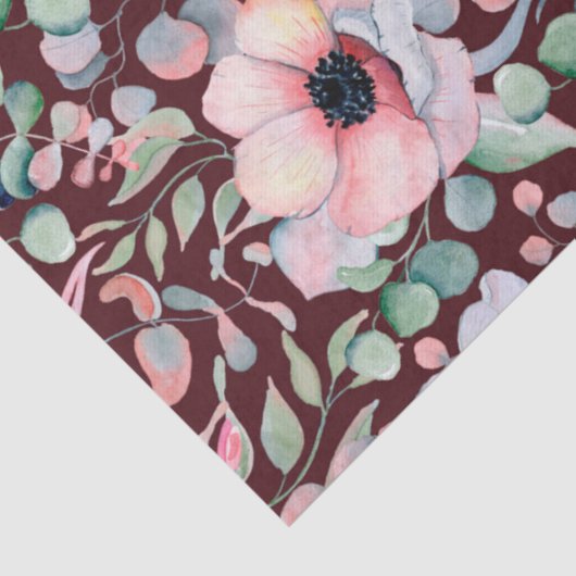 マルサラエレガント赤面アネモネ花結婚の 薄葉紙 (詳細)