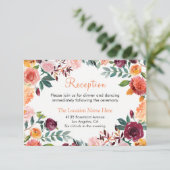 マルサラオレンジボタニカルガーデン披露宴カード エンクロージャーカード (スタンド正面)