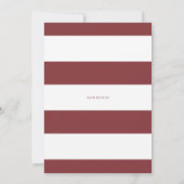 マルサラオータムフラワーズジオメトリックブライダルシャワー 招待状 (裏面)