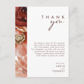 マルサラオータムフローラ |ありがとうございます披露宴カード ポストカード (正面)