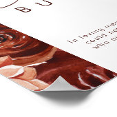 マルサラオータムフローラ |このロウソクが燃える白 ポスター (角)