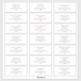 マルサラオータムフローラ |ホワイトゲスト住所 シール