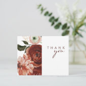 マルサラオータムフローラ |ホワイト結婚の感謝 ポストカード (スタンド正面)