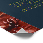 マルサラオータムフローラ |海軍のプラグ抜き式 ポスター (角)