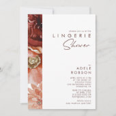 マルサラオータムフローラ |白いランジェリーシャワー 招待状 (正面)