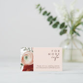 マルサラオータムフローラ |赤面結婚のウェブサイト エンクロージャーカード (スタンド正面)