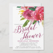 マルサラカスケードフローラブライダルシャワー 招待状 (正面)