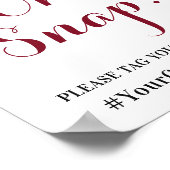 マルサラカスタムフローラInstagramハッシュタグパーティー記号 ポスター (角)