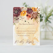 マルサラクレー&イエローブーケイエロ結婚ーズ 出欠カード (スタンド正面)